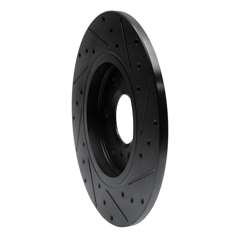 Buick TERRAZA Brake Rotor (1) - Rear Left - R1 Concepts - Drilled & Slotted - Black - 2006